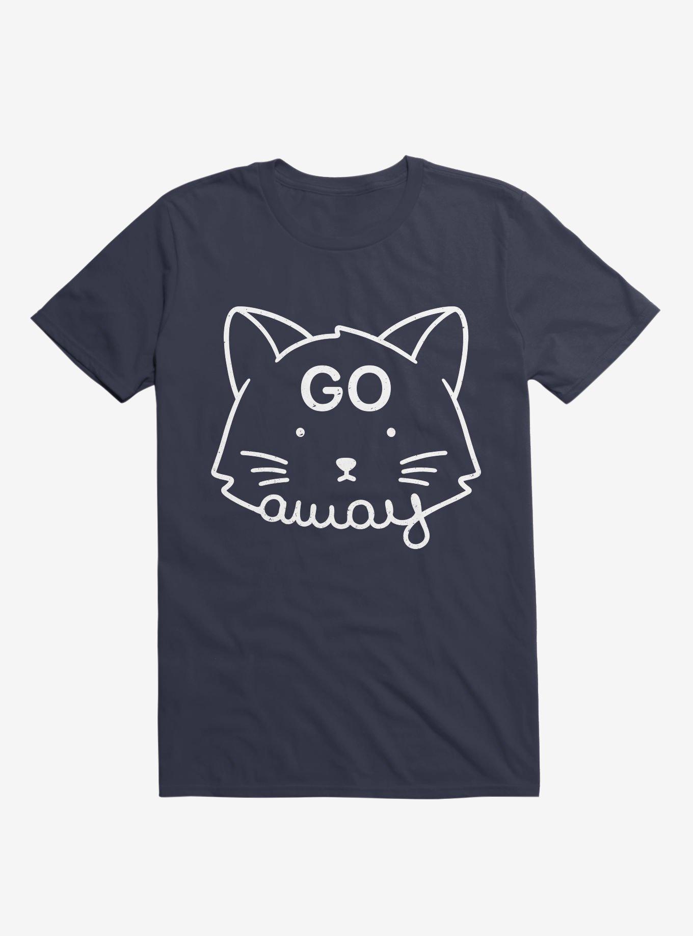 Go Away T-Shirt, NAVY, hi-res