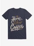 Home Is Where Coffee Is T-Shirt, NAVY, hi-res