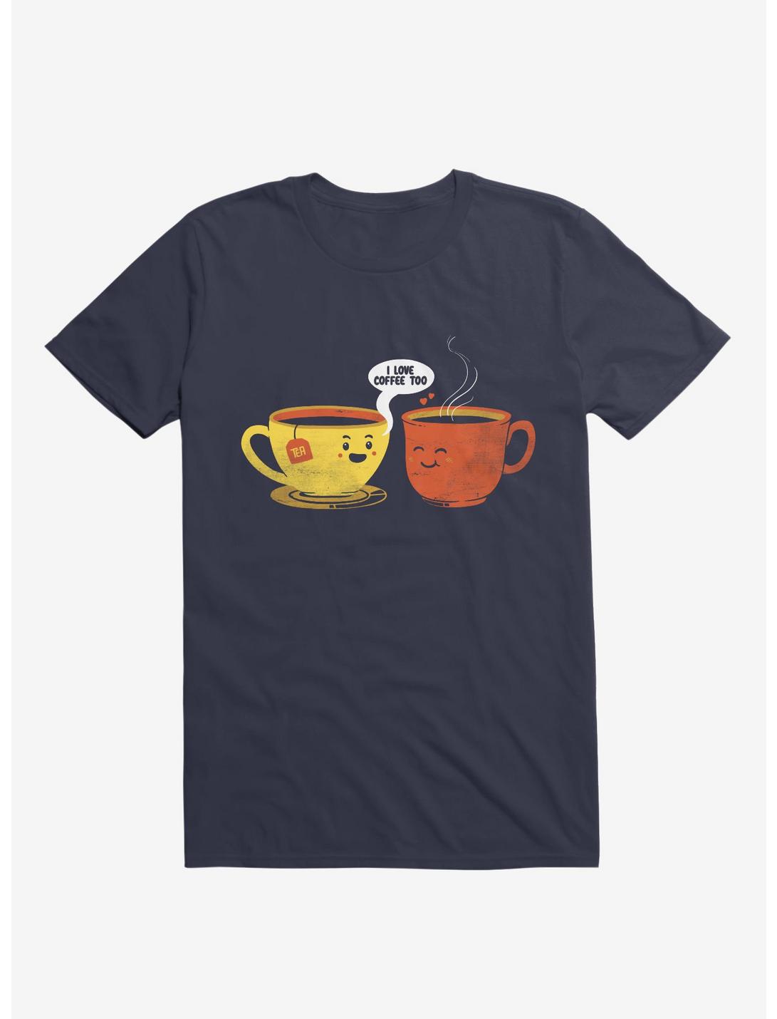 I Love Coffee Too T-Shirt, NAVY, hi-res