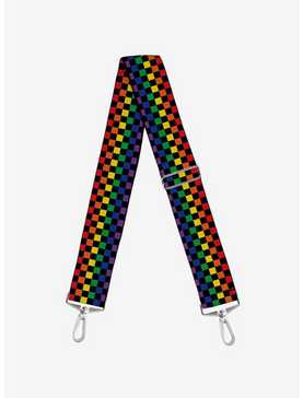 Checker Rainbow Bag Strap, , hi-res
