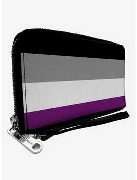 Asexual Flag Zip Around Wallet, , hi-res