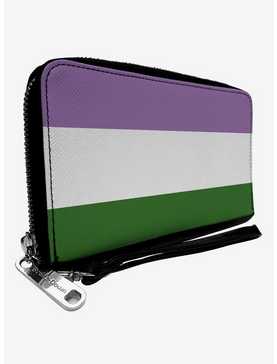 Genderqueer Flag Zip Around Wallet, , hi-res