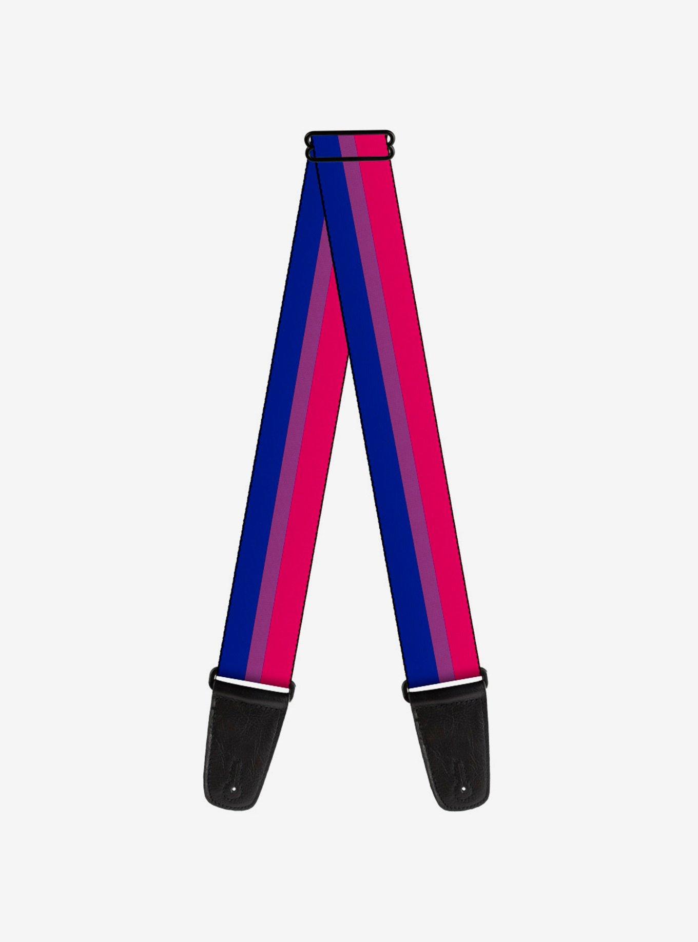 Bisexual Flag Guitar Strap, , hi-res