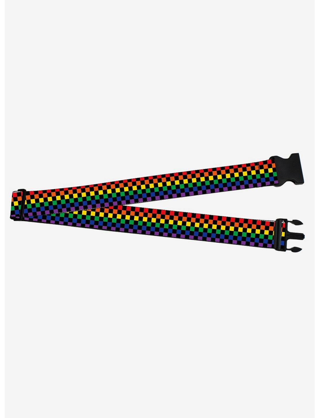 Checker Rainbow Luggage Strap, , hi-res