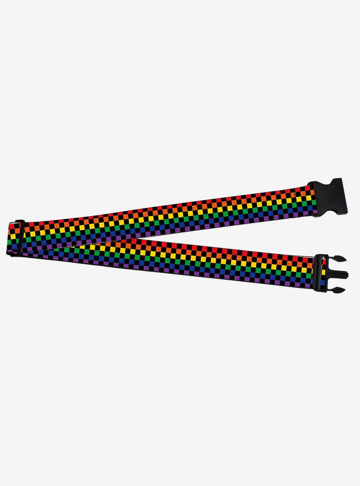 Checker Rainbow Luggage Strap, , hi-res