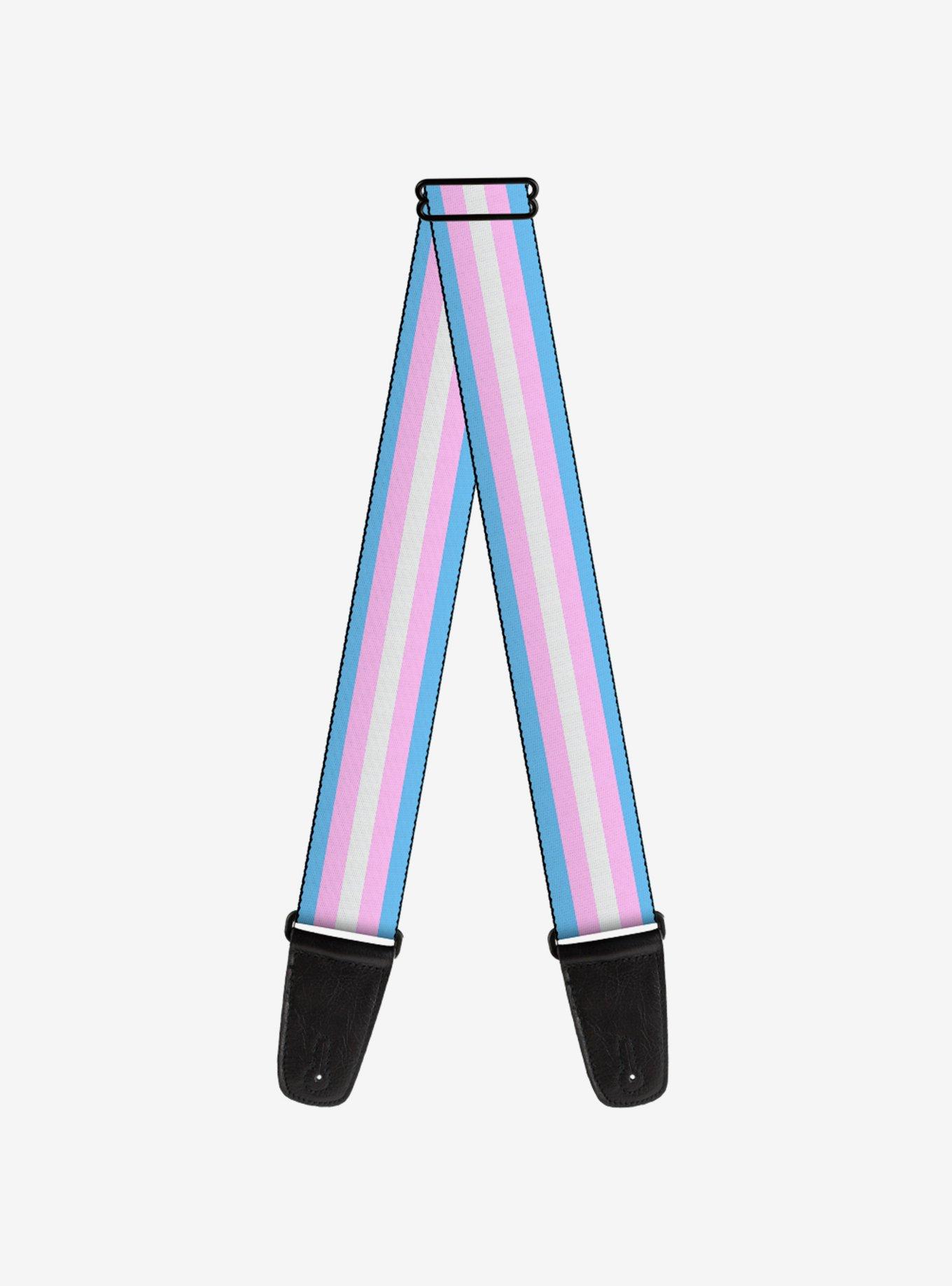 Transgender Flag Guitar Strap, , hi-res