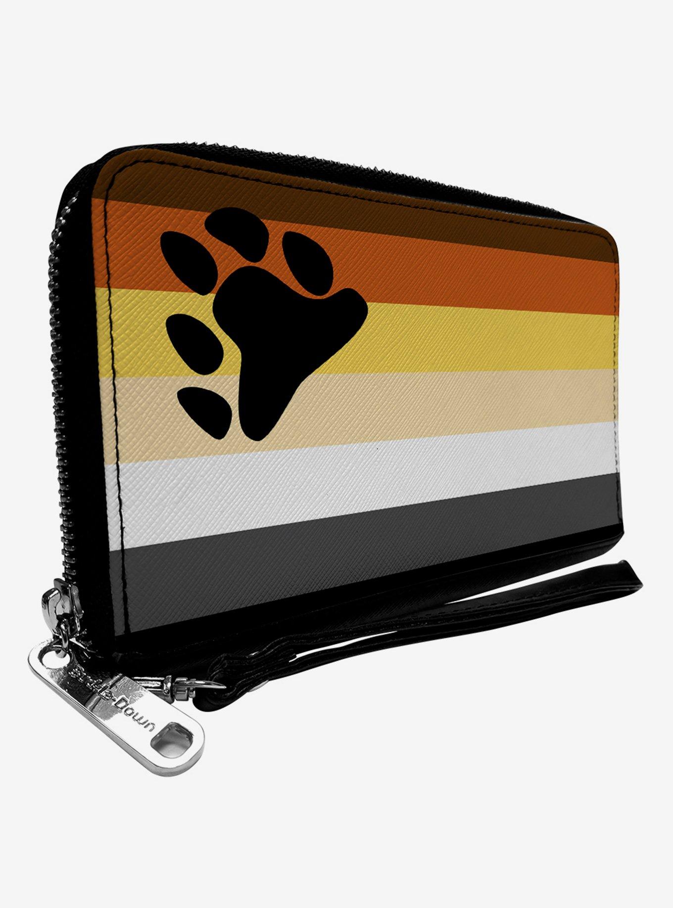 Bear Flag Zip Around Wallet, , hi-res