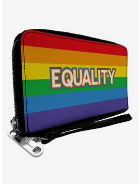 Equality Stripe Zip Around Wallet, , hi-res