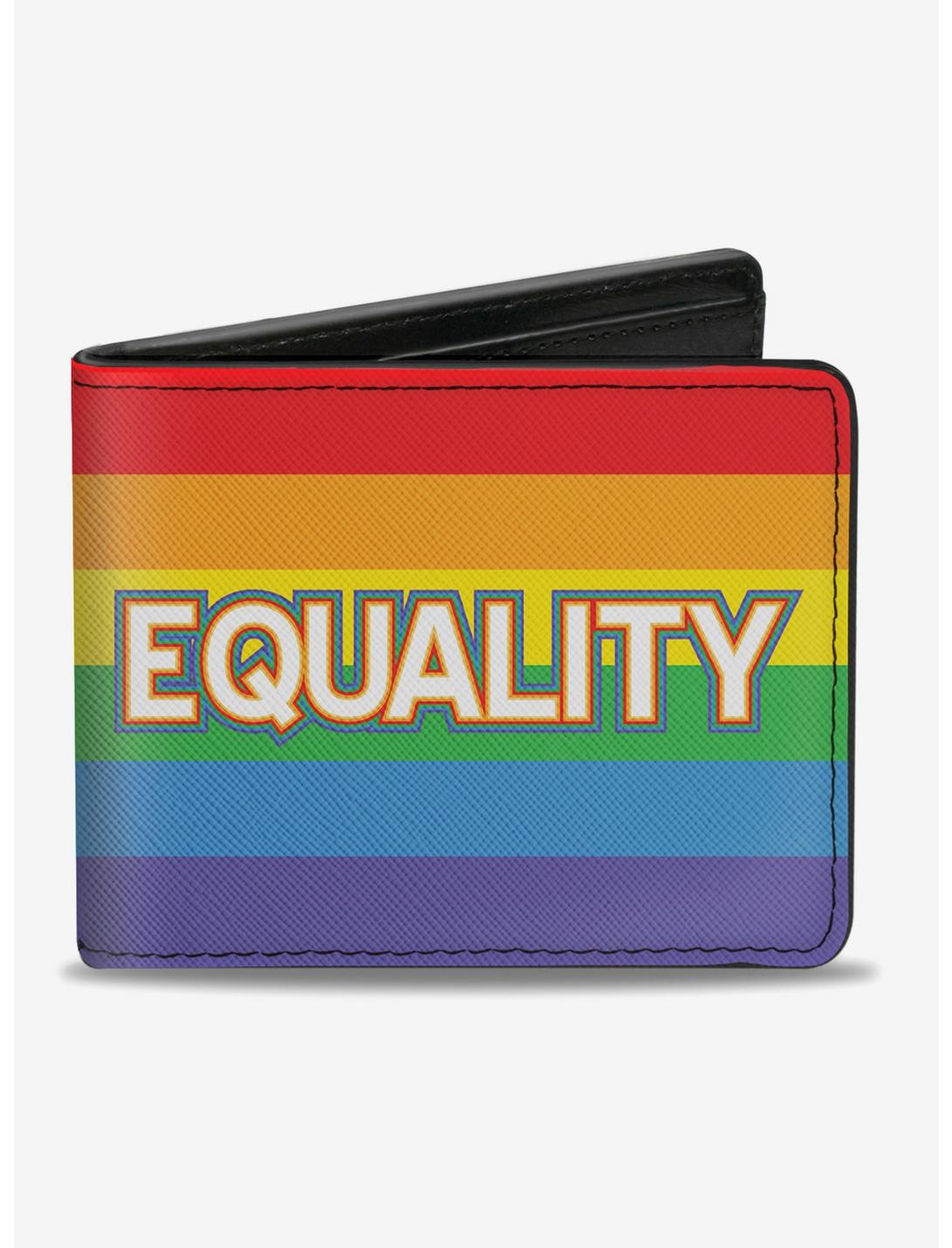 Equality Stripe Rainbow Bifold Wallet, , hi-res