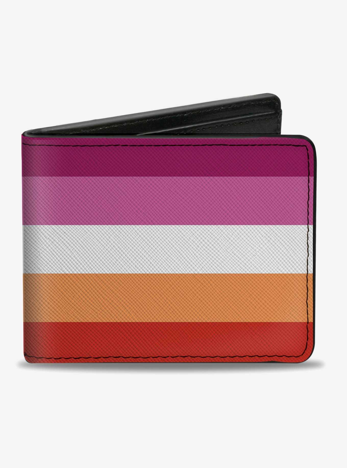 Lesbian Flag Bifold Wallet, , hi-res