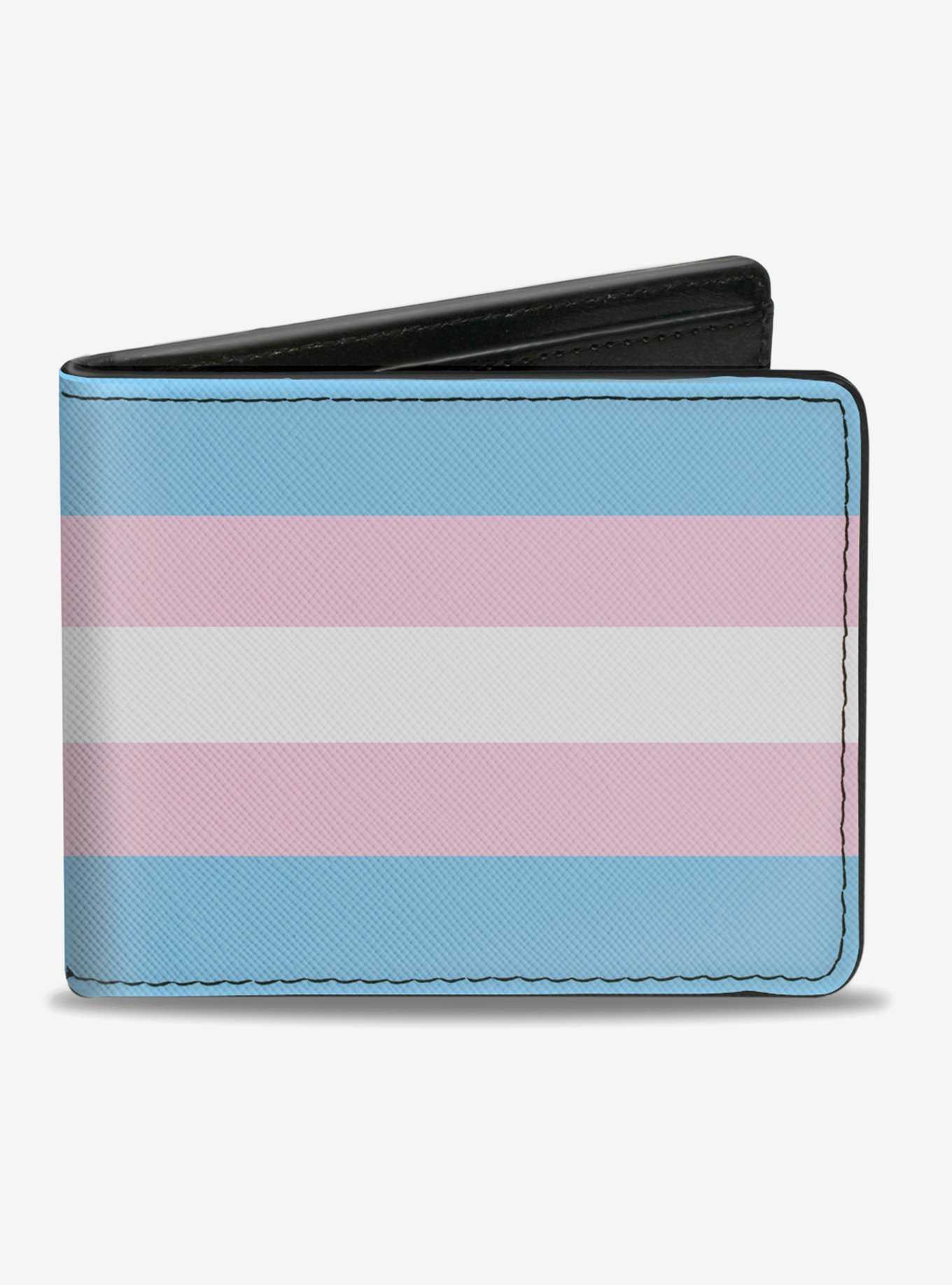 Transgender Flag Bifold Wallet, , hi-res