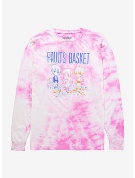 Fruits Basket Trio Kimono Tie-Dye Girls Long-Sleeve T-Shirt, , hi-res