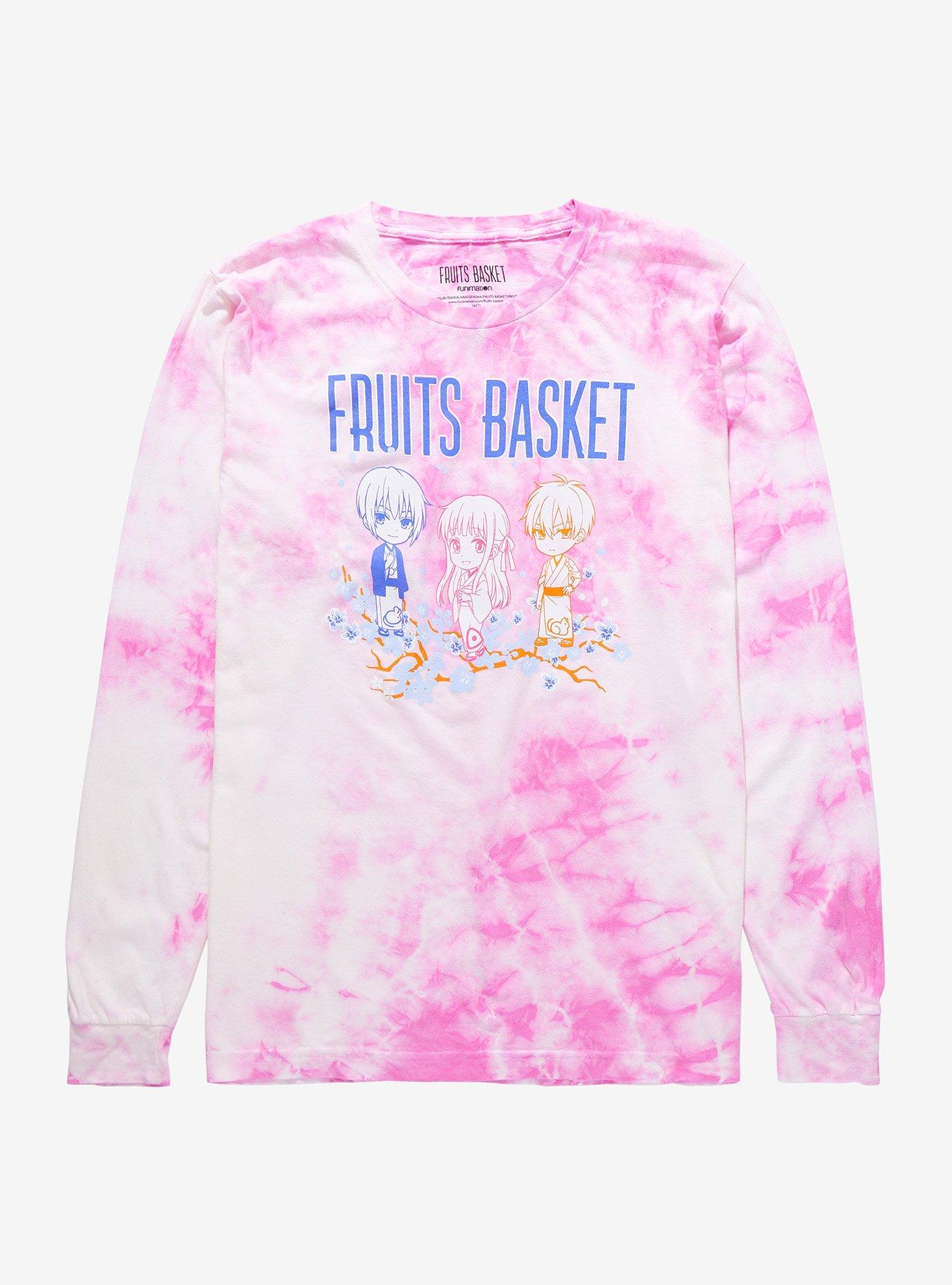 Fruits Basket Trio Kimono Tie-Dye Girls Long-Sleeve T-Shirt, MULTI, hi-res