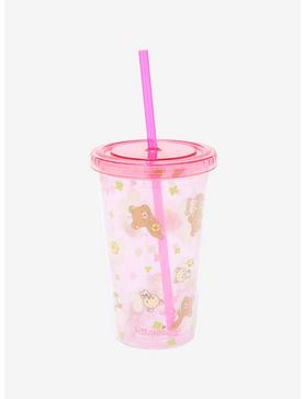 Rilakkuma Pink Rilakkuma & Kolirakkuma Acrylic Travel Cup, , hi-res