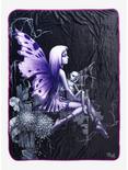 Fairies By Trick Purple Fairy Throw Blanket, , hi-res