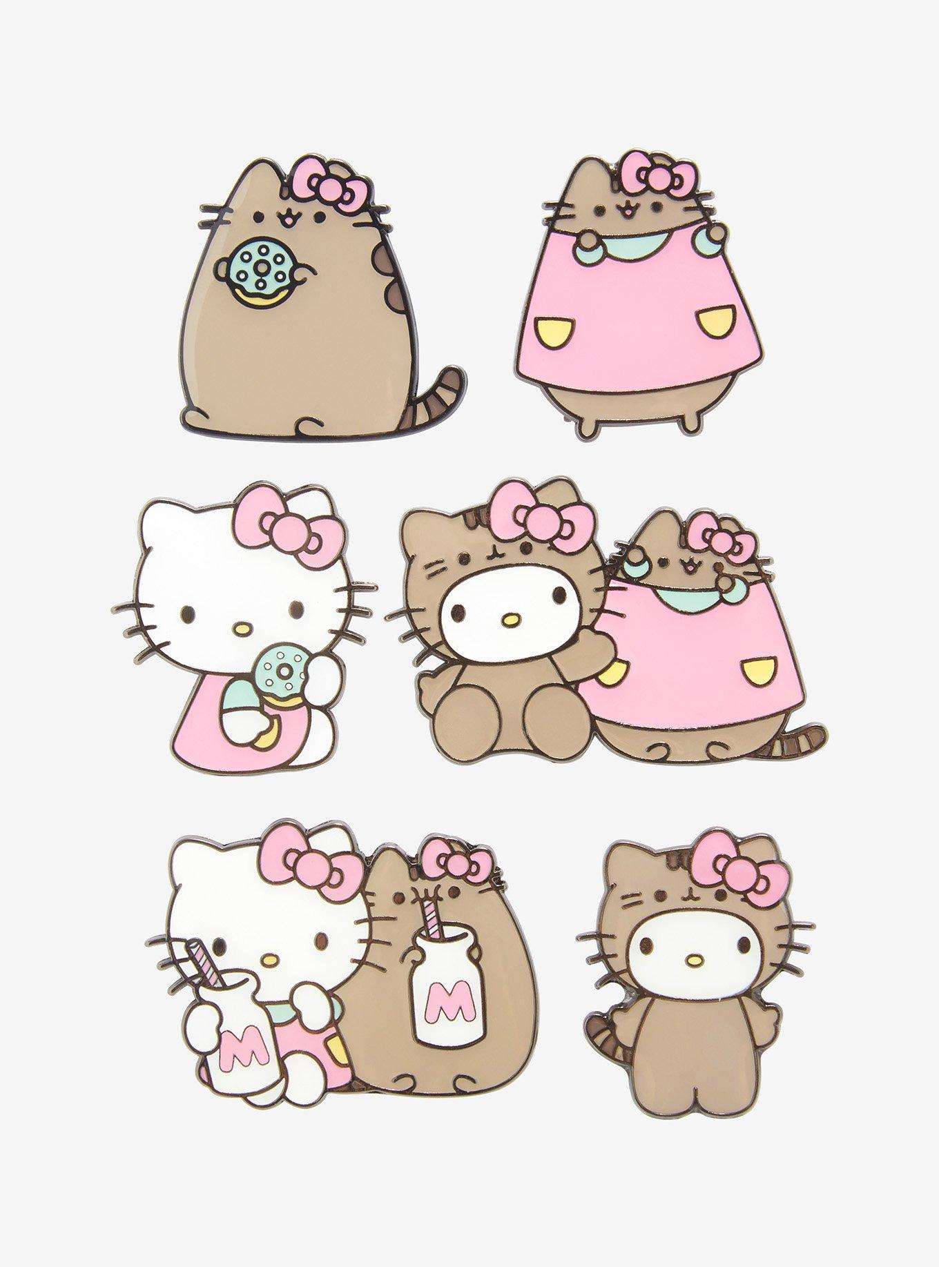 Hello Kitty x Pusheen Tech Vinyl Stickers, Kawaii Gifts