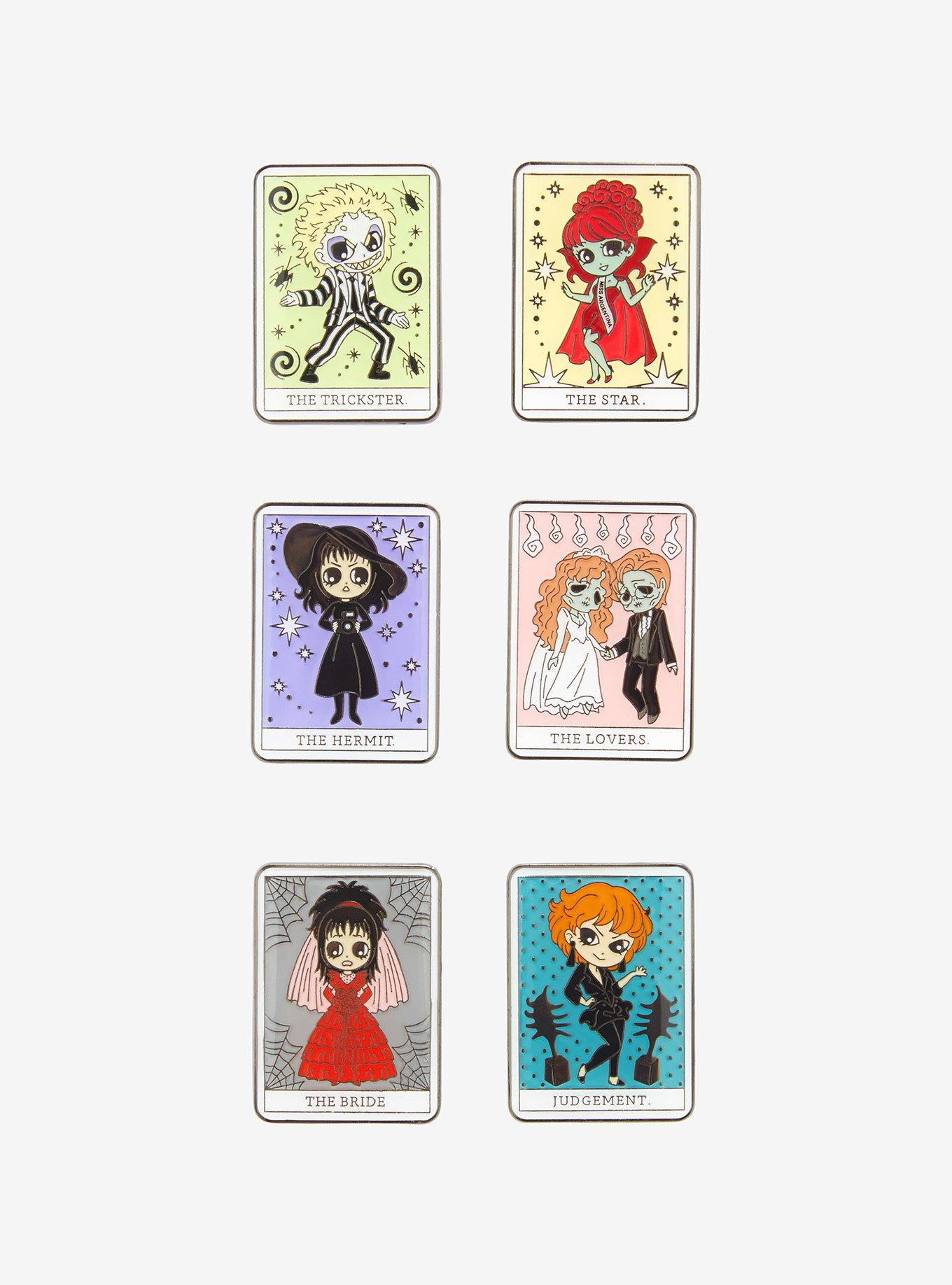 Loungefly Beetlejuice Tarot Blind Box Enamel Pin, , hi-res