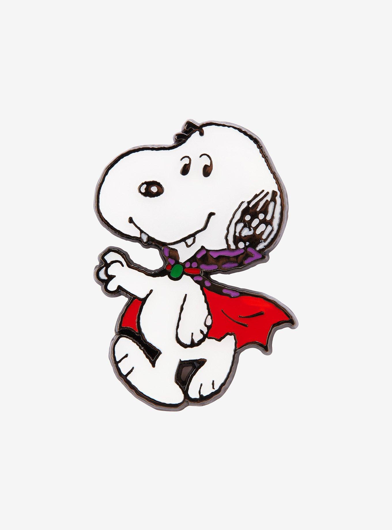 Charlie Brown Snoopy Vampire Enamel Pin, , hi-res