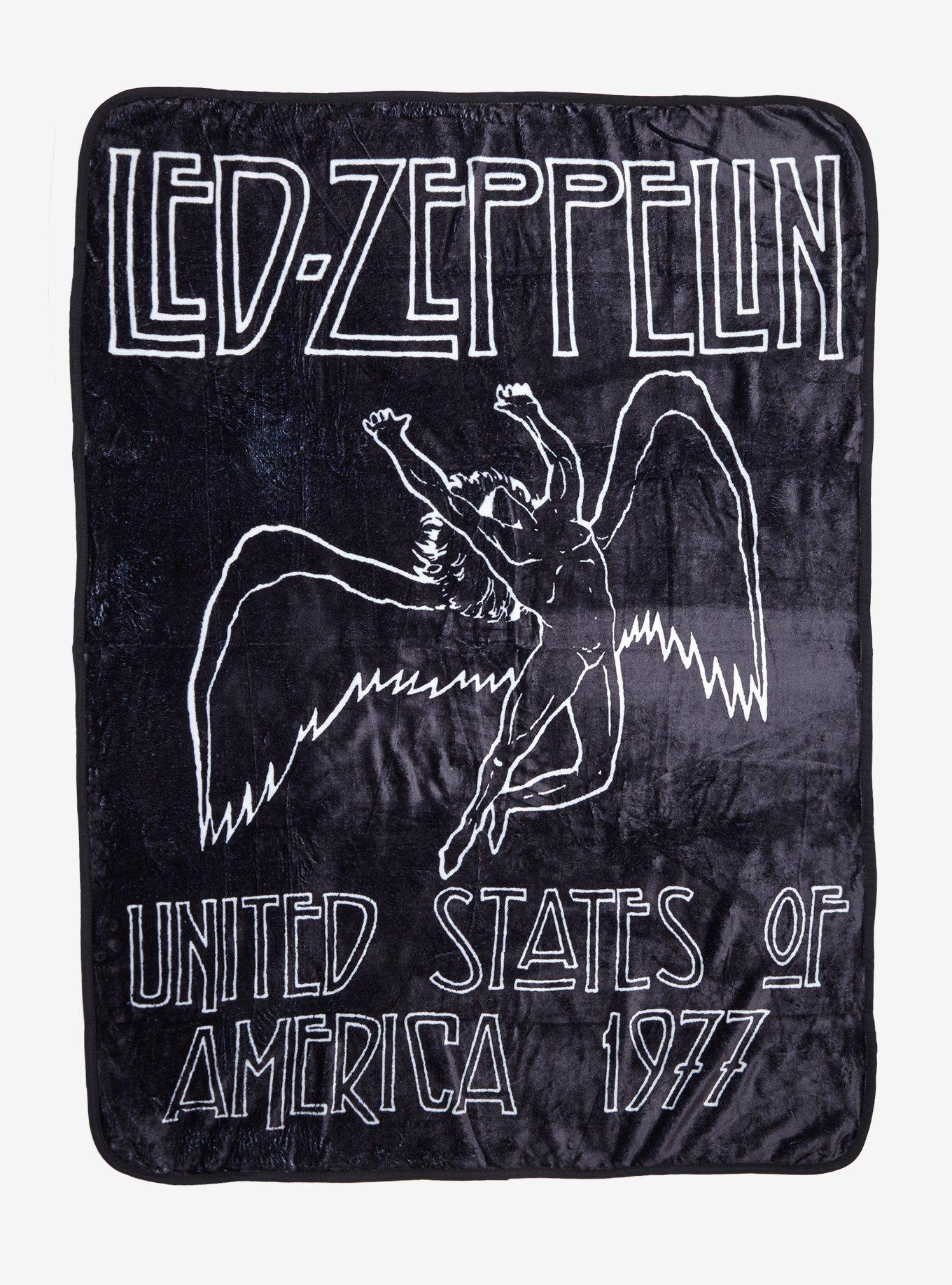 Led Zeppelin Throw Blanket Hot Topic