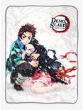 Demon Slayer: Kimetsu No Yaiba Tanjiro & Nezuko Throw Blanket, , hi-res