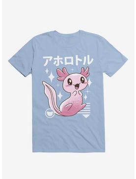 Kawaii Axolotl Light Blue T-Shirt, , hi-res