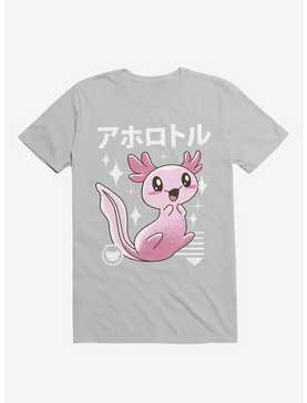 Kawaii Axolotl Ice Grey T-Shirt, , hi-res