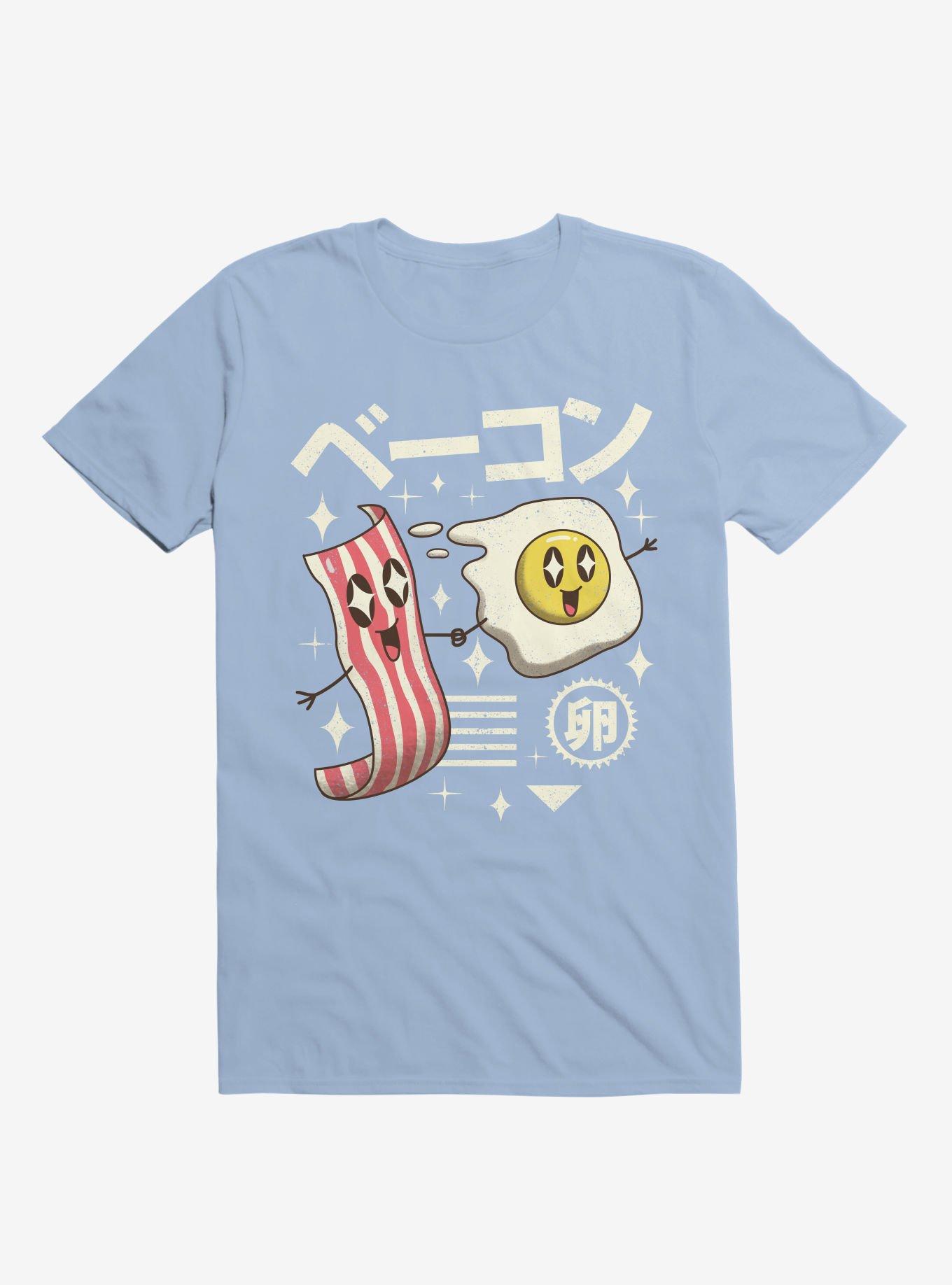Kawaii Breakfast Light Blue T-Shirt, , hi-res