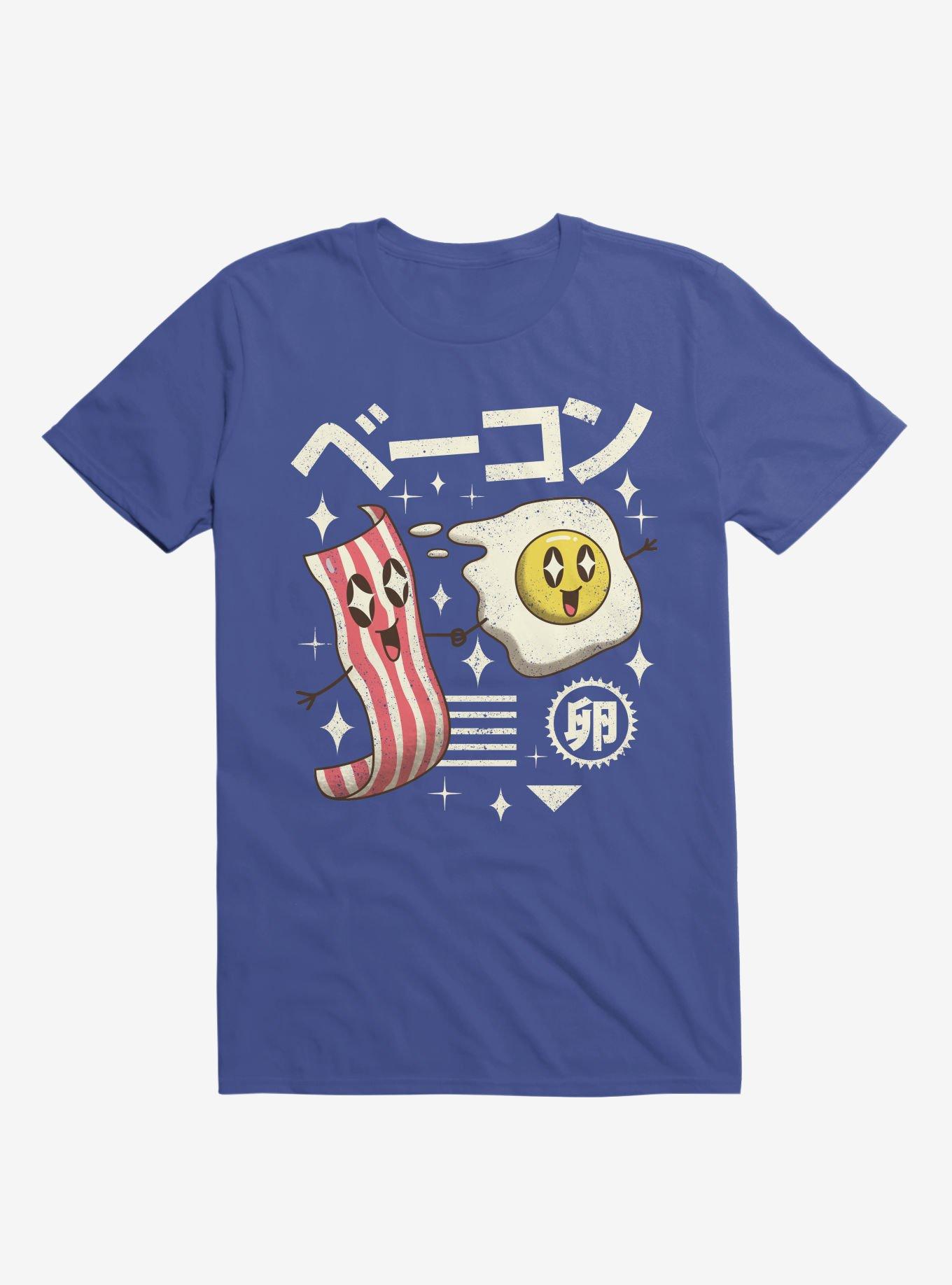 THRDLESS Kawaii Breakfast Royal Blue T-Shirt