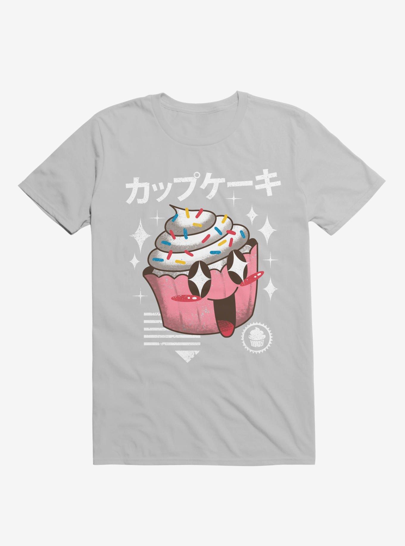 Kawaii Cupcake Ice Grey T-Shirt, , hi-res