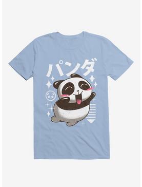 Kawaii Panda Light Blue T-Shirt, , hi-res