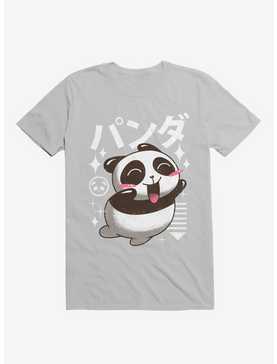 Kawaii Panda Ice Grey T-Shirt, , hi-res