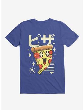 Kawaii Pizza Royal Blue T-Shirt, , hi-res