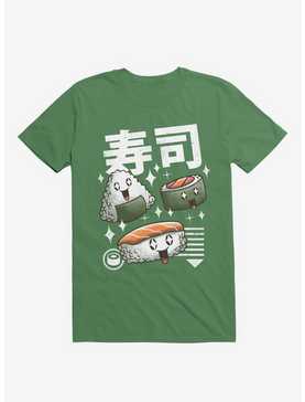 Kawaii Sushi Kelly Green T-Shirt, , hi-res
