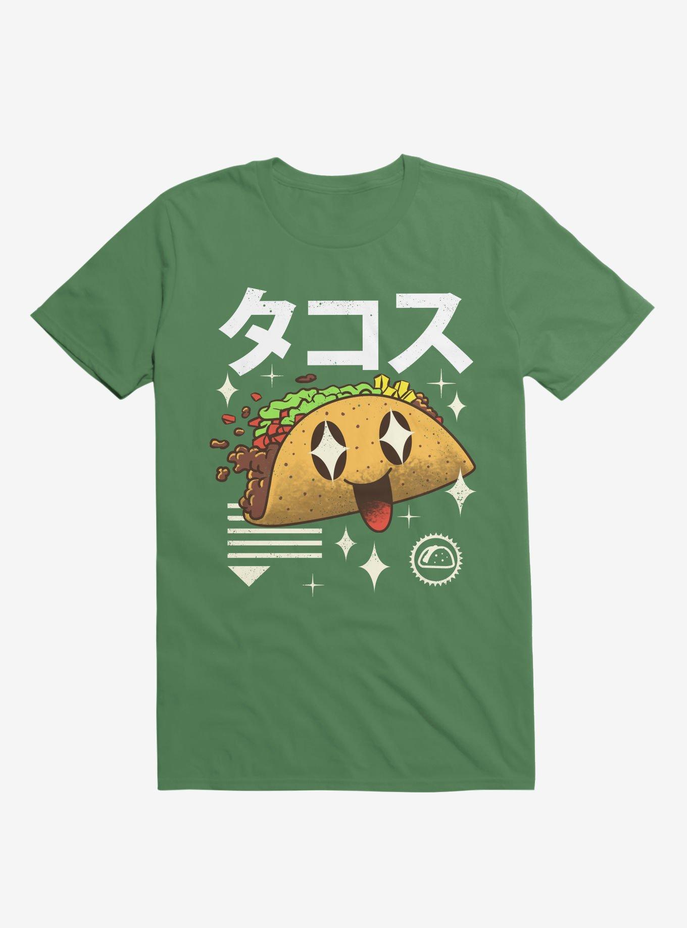 Kawaii Taco Kelly Green T-Shirt, , hi-res