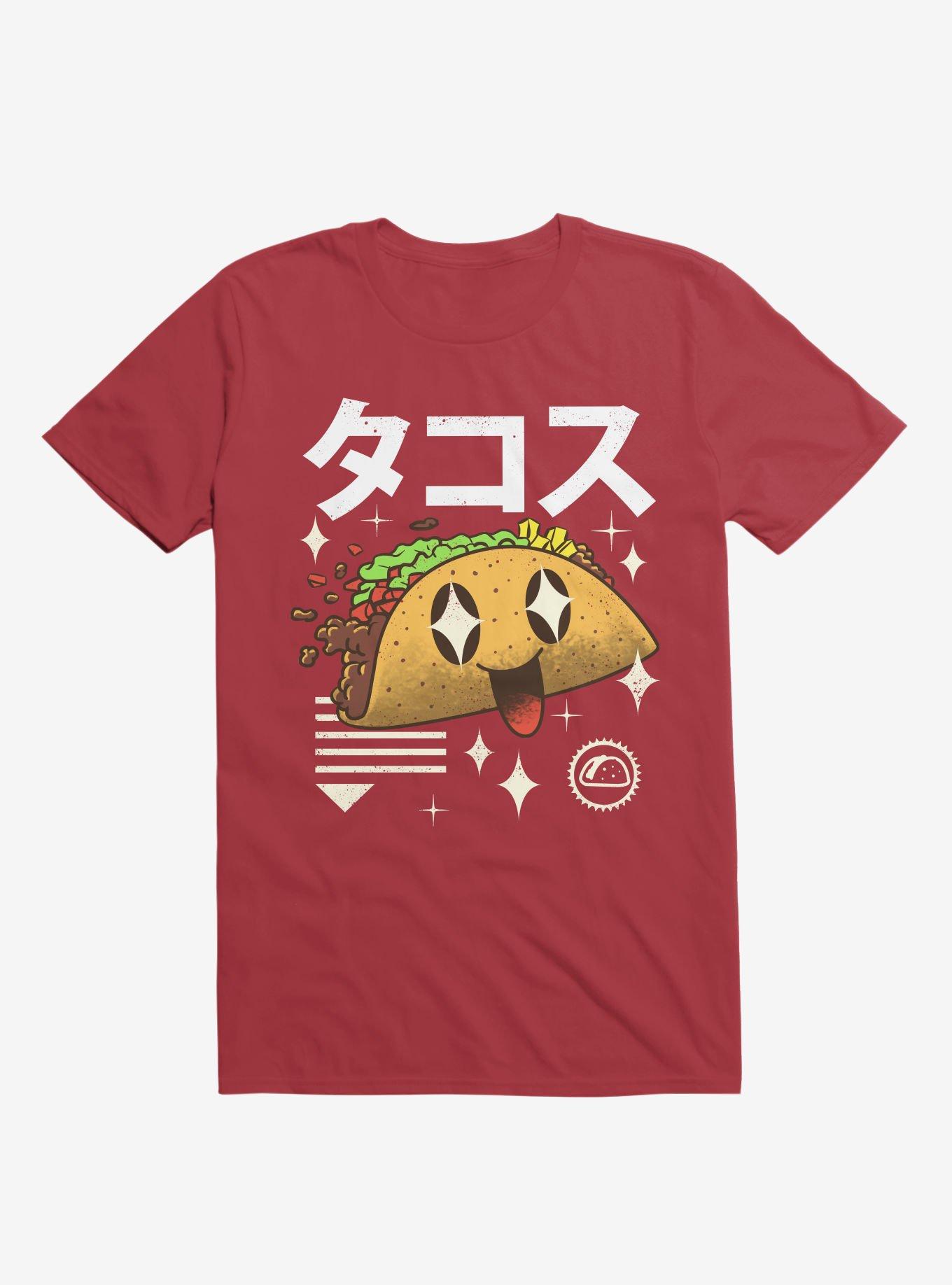 Kawaii Taco Red T-Shirt