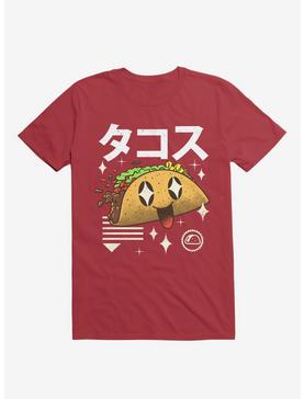Kawaii Taco Red T-Shirt, , hi-res