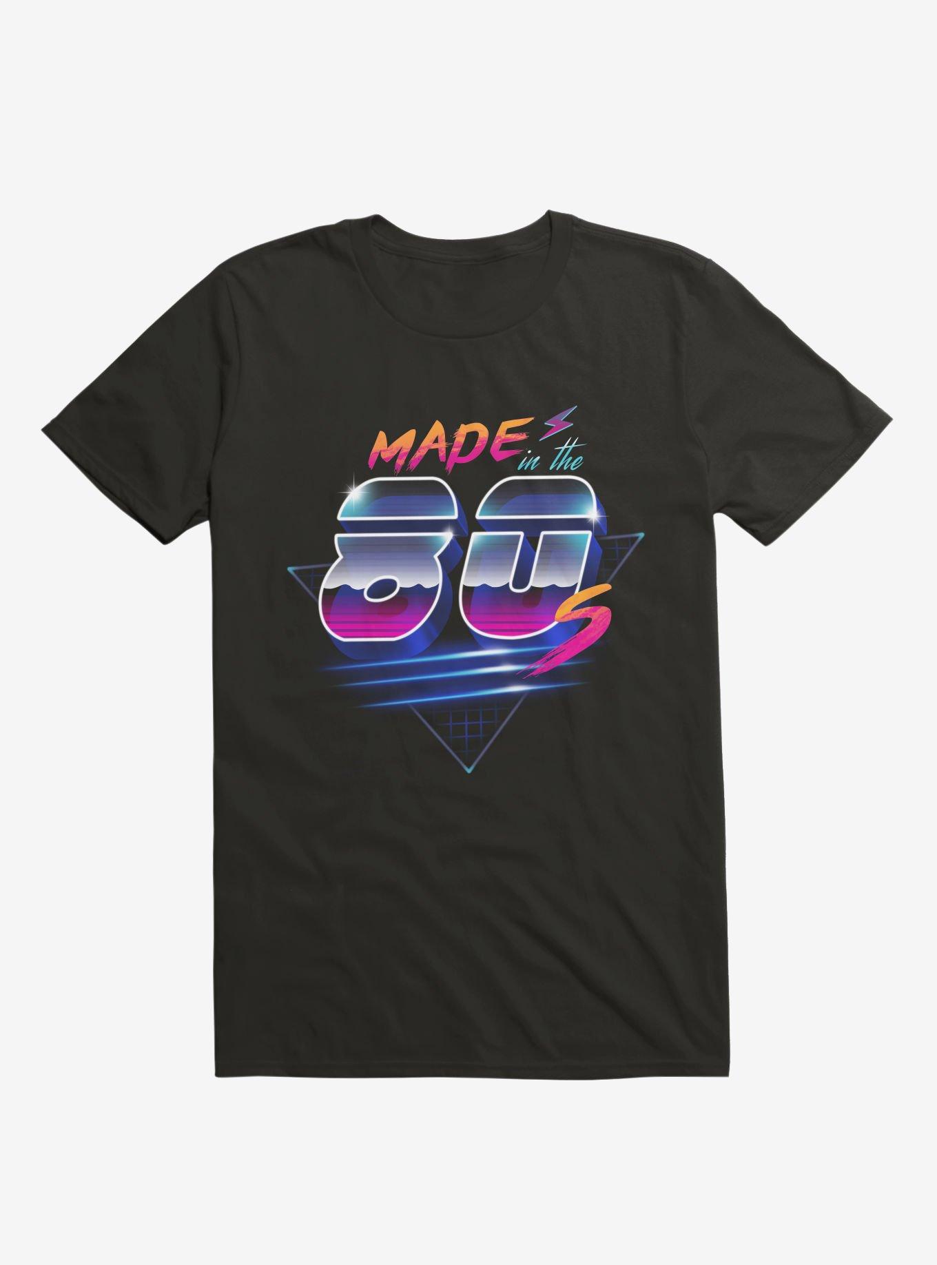 Made In The 80's Black T-Shirt, , hi-res
