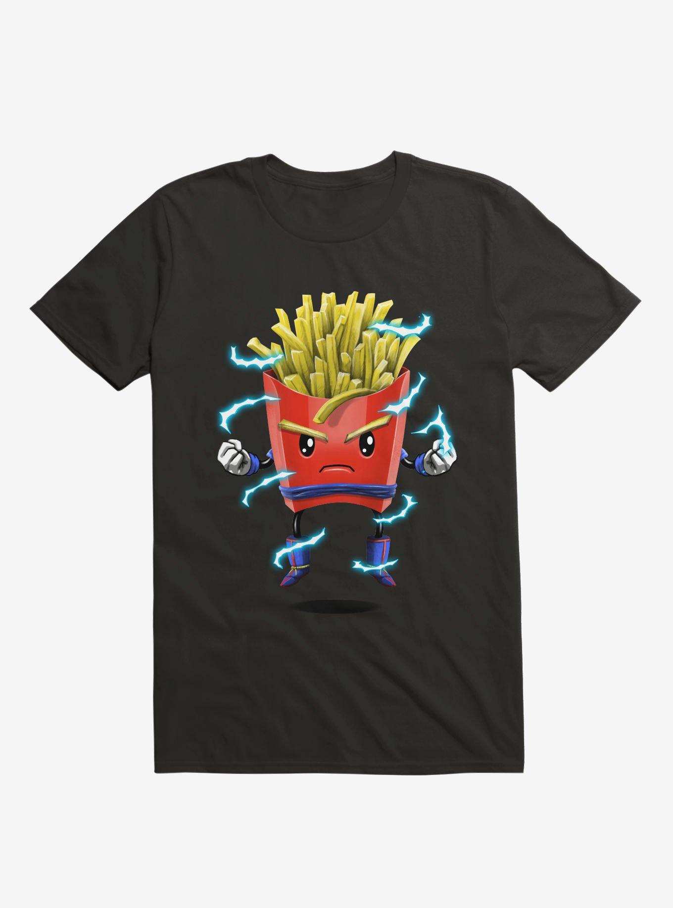 Saiyan Fries Black T-Shirt, , hi-res