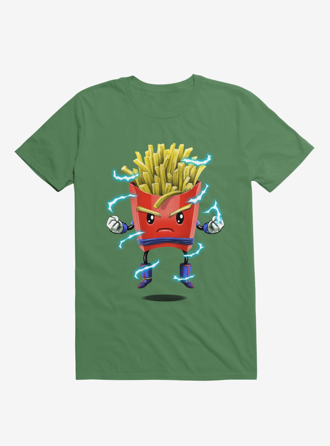 Saiyan Fries Kelly Green T-Shirt, KELLY GREEN, hi-res