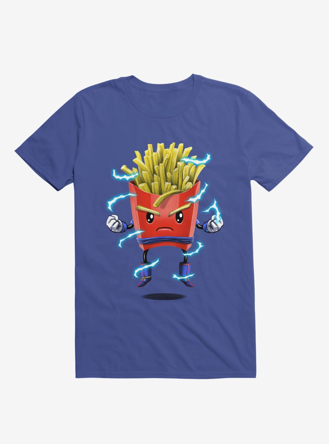 Saiyan Fries Royal Blue T-Shirt, ROYAL, hi-res