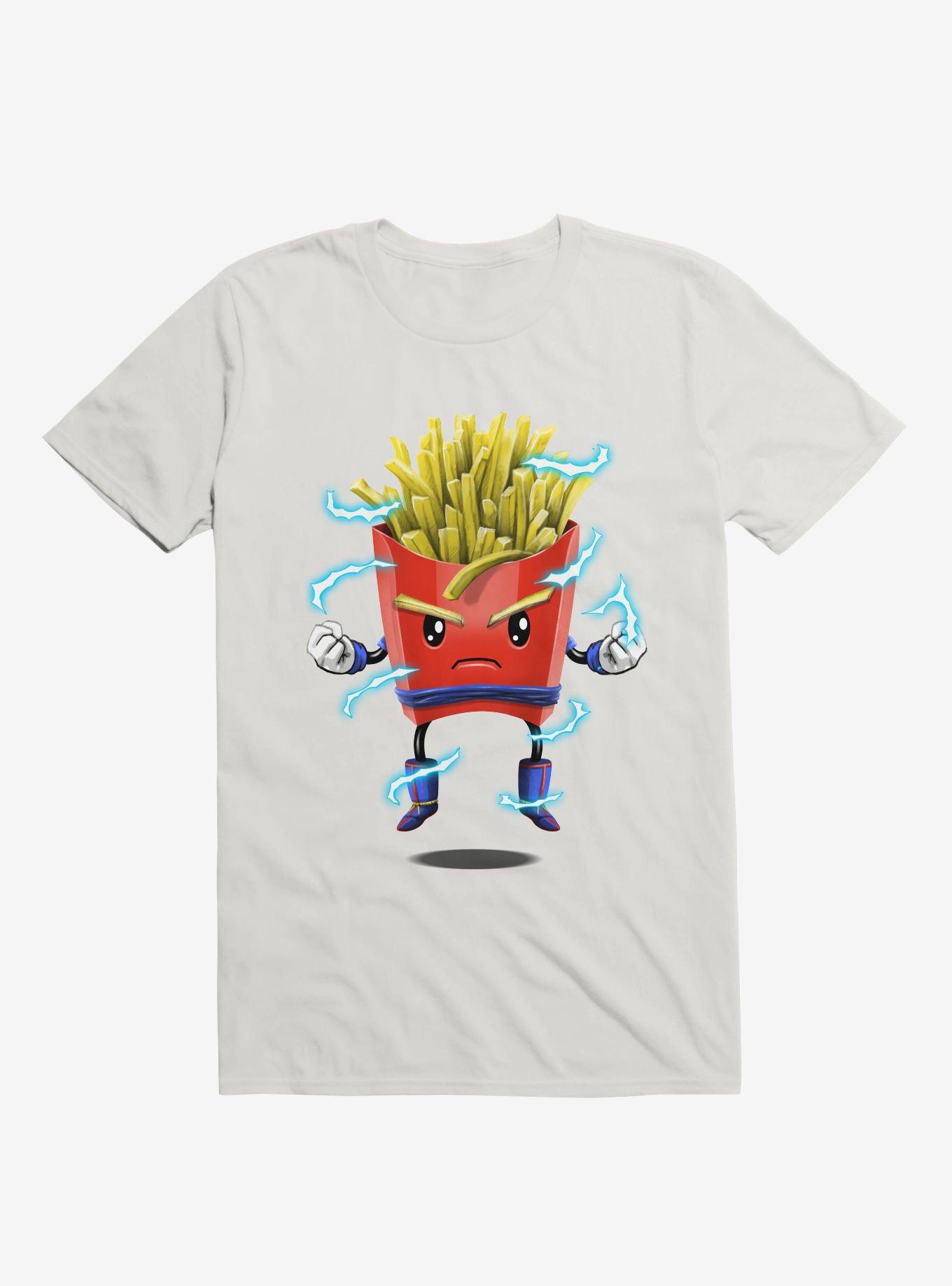 Saiyan Fries White T-Shirt, WHITE, hi-res
