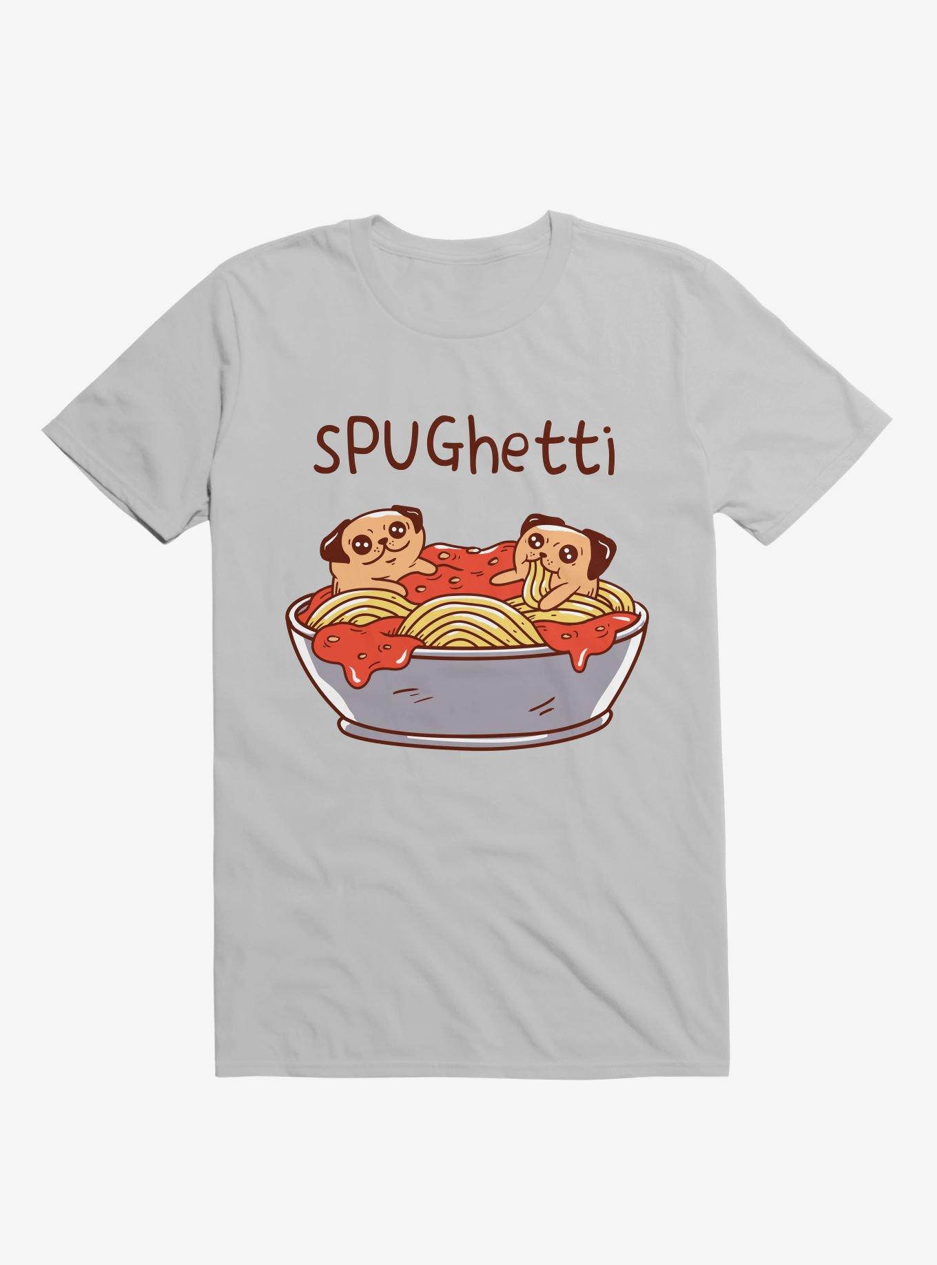 Spughetti Spaghetti Pugs Ice Grey T-Shirt, , hi-res