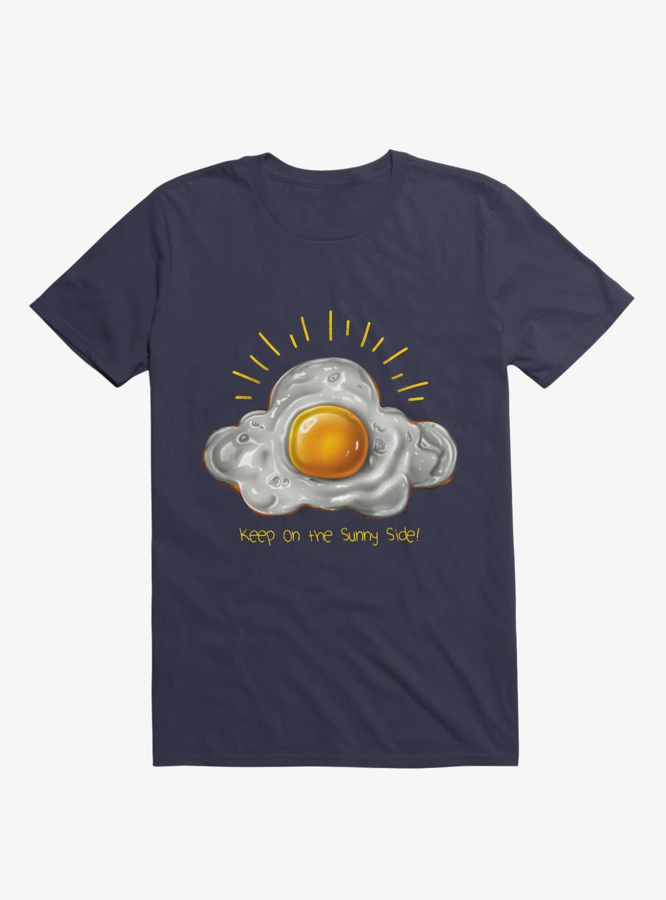Sunny Side Egg Navy Blue T-Shirt, , hi-res