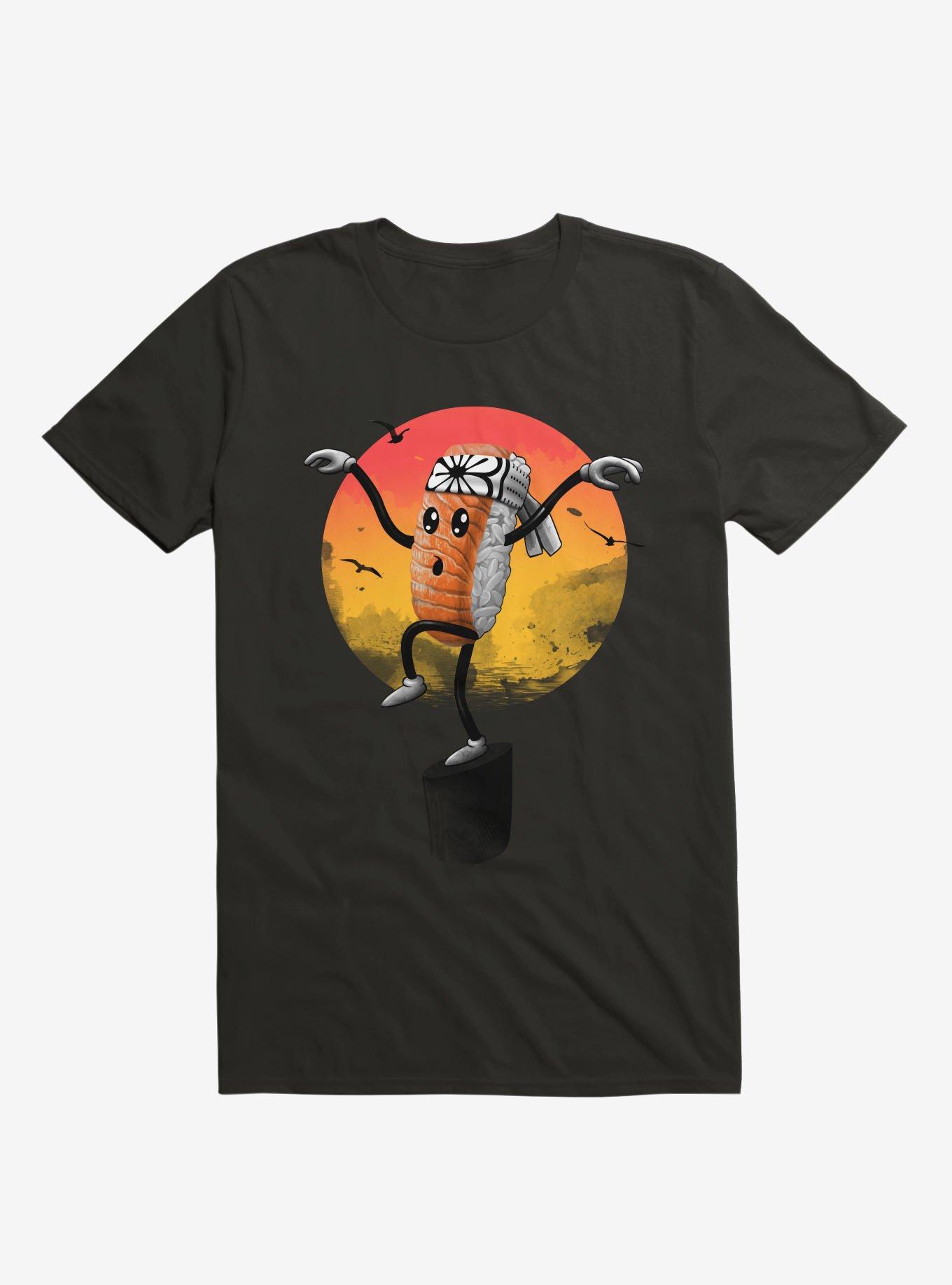 Sushi Style Black T-Shirt, BLACK, hi-res