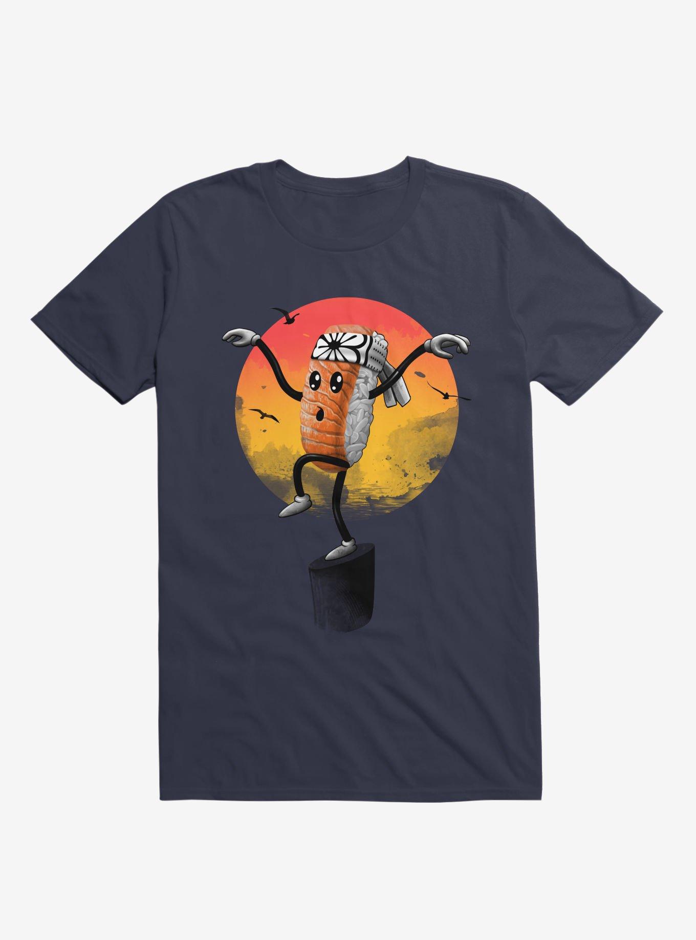 Sushi Style Navy Blue T-Shirt, , hi-res