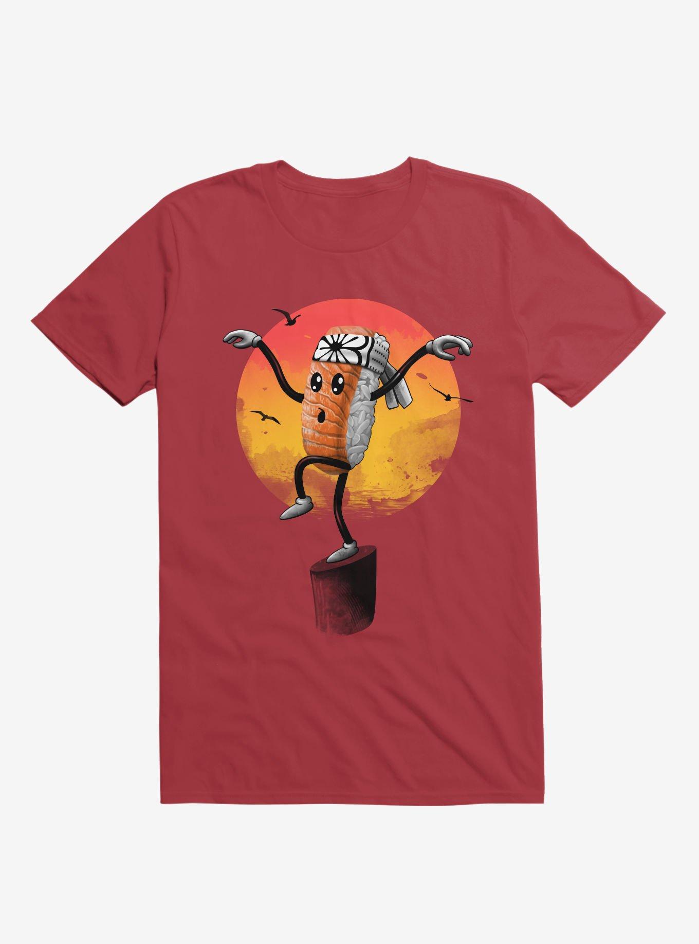 Sushi Style Red T-Shirt, RED, hi-res