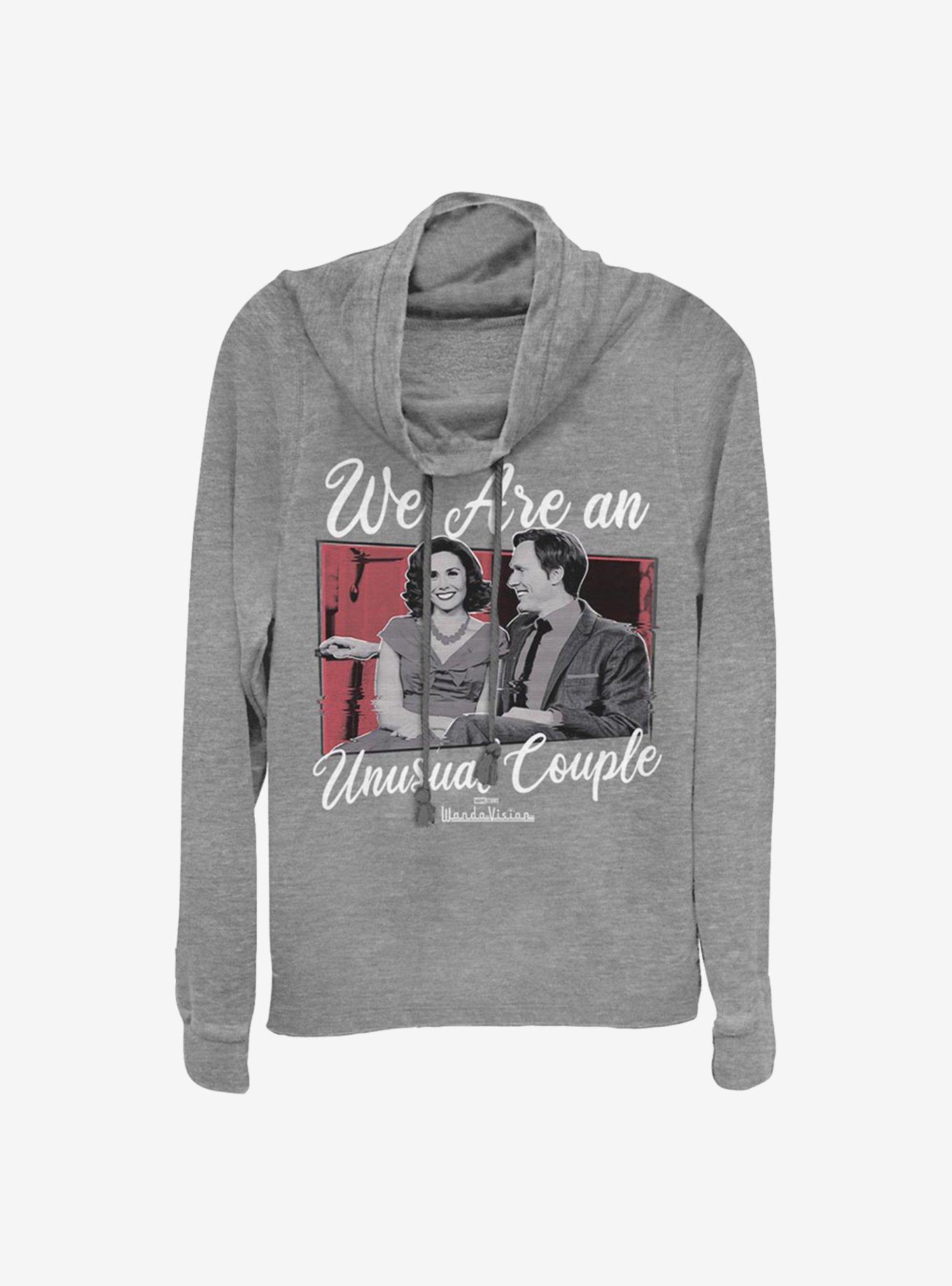 Marvel WandaVision Romantic Couple Cowlneck Long-Sleeve Girls Top