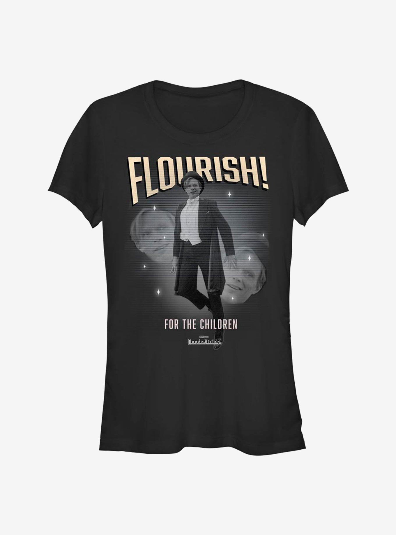 Marvel WandaVision Flourish! Vision Girls T-Shirt, BLACK, hi-res