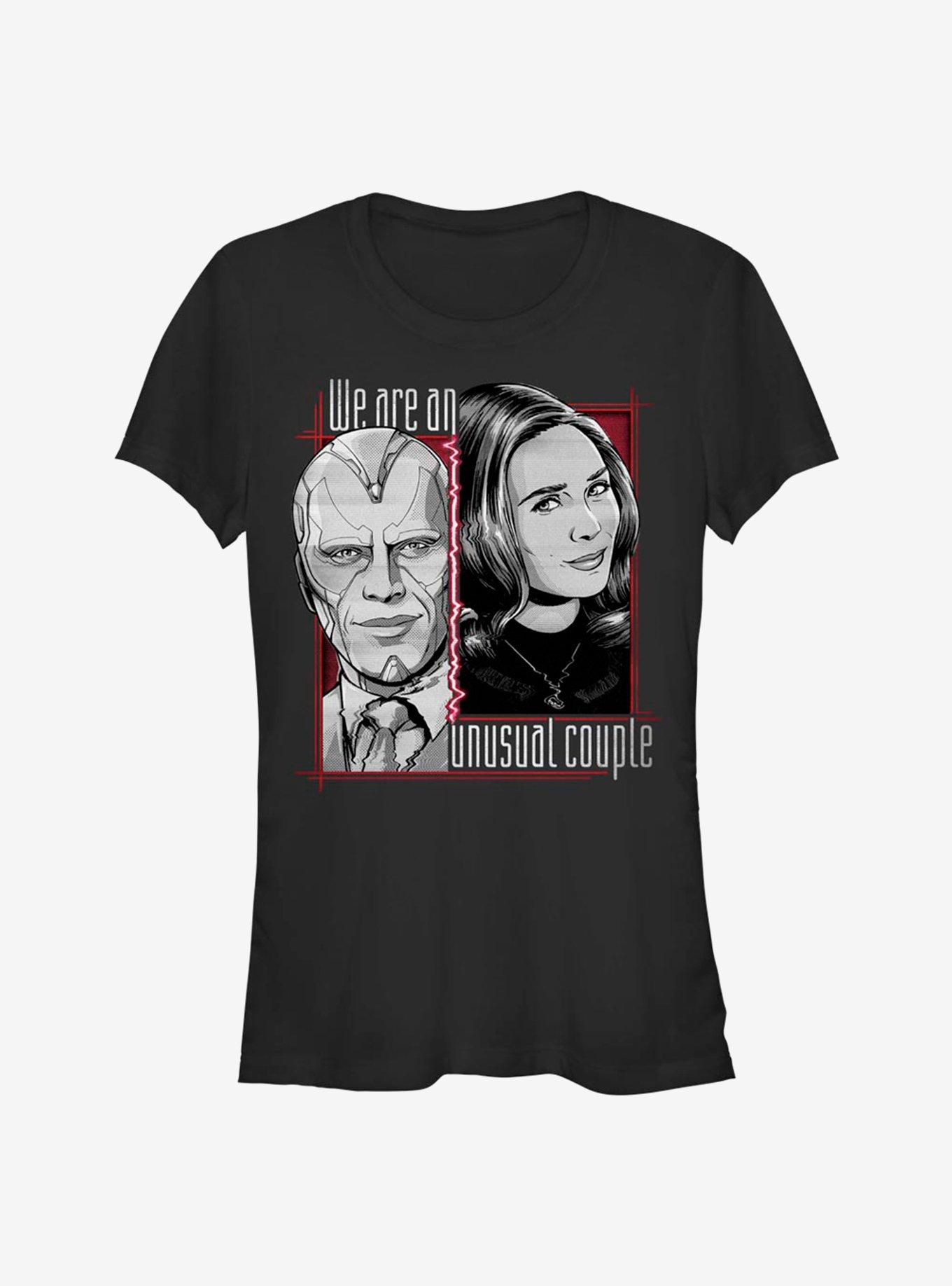 Marvel WandaVision Halftone Unusual Couple Girls T-Shirt, , hi-res