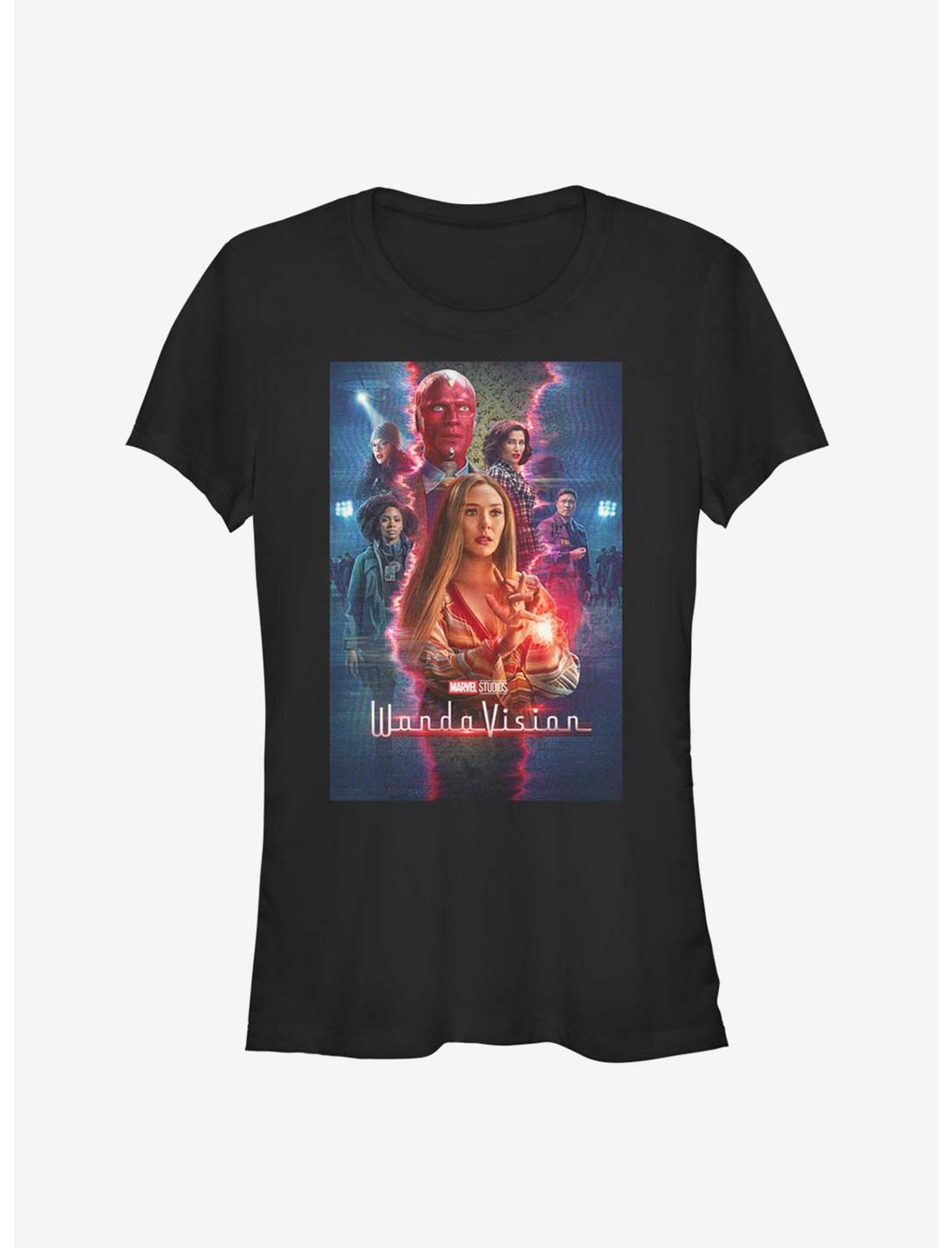 Marvel WandaVision T.V. Magic Poster Girls T-Shirt, BLACK, hi-res